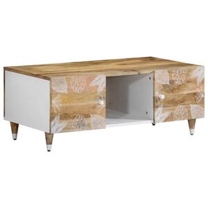 vidaXL Mesa de centro 100x54x40 cm madeira de mangueira maci&ccedil;a