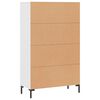 vidaXL Aparador alto 69,5x31x115 cm derivados de madeira branco