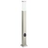 vidaXL Lumin&aacute;ria de poste com tomada, 80 cm, a&ccedil;o inoxid&aacute;vel, IP44