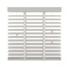 Decosol Persianas horizontais em madeira 50 mm 60x130 cm branco