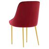 vidaXL Cadeiras de jantar 4 pcs veludo vermelho tinto