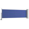 vidaXL Toldo lateral retr&aacute;til para p&aacute;tio 80x300 cm azul