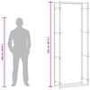 vidaXL Suporte para Lenha Preto Mate 80x28x222 cm A&ccedil;o