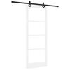 vidaXL Porta Deslizante ORKDAL 83 x 211 cm Branco e Preto