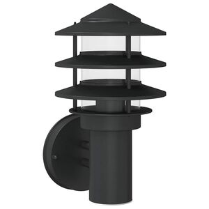 vidaXL Candeeiro de parede para exterior a&ccedil;o inoxid&aacute;vel preto