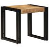 vidaXL Mesa de centro Castanho 40 x 40 x 38 cm Madeira de manga maci&ccedil;a