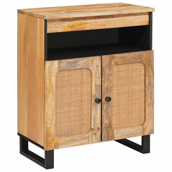 vidaXL Buffet Castanho 60 x 33 x 75 cm Madeira de manga maci&ccedil;a