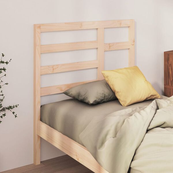 vidaXL Cabeceira de cama 81x4x104 cm pinho maciço