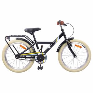 vidaXL Bicicleta Infantil 20 Polegadas para 6-11 Anos Preto