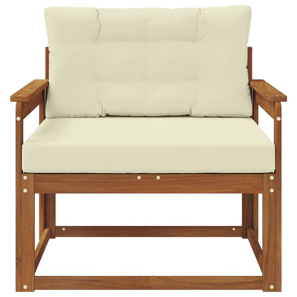 vidaXL Sof&aacute; M&eacute;dio Externo Madeira S&oacute;lida de Ac&aacute;cia Natural