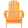vidaXL Cadeira Adirondack para jardim abeto maci&ccedil;o laranja