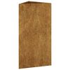 vidaXL Vaso/floreira de jardim 40x34,5x75 cm aço corten