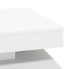 vidaXL Mesa de centro rotativa a 360 graus 70x70x34,5 cm branco