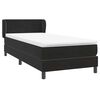 vidaXL Cama box spring com colch&atilde;o 90x210 cm veludo preto