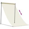 vidaXL Toldo retr&aacute;til 100x150 cm tecido e a&ccedil;o cor creme