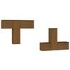 vidaXL M&oacute;veis de TV 6 pcs madeira de pinho maci&ccedil;a castanho-mel