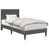 vidaXL Estrutura da Cama com cabeceira Cinzento-Escuro 80 x 200 cm