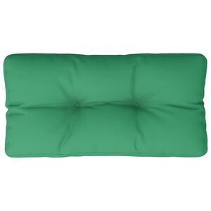 vidaXL Almofad&atilde;o para sof&aacute; de paletes 80x40x12 cm tecido verde