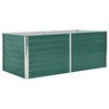 vidaXL Canteiro de jardim elevado 160x80x45 cm a&ccedil;o galvanizado verde