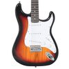 vidaXL Guitarra el&eacute;trica p/ iniciantes c/ saco 4/4 39" castanho/branco