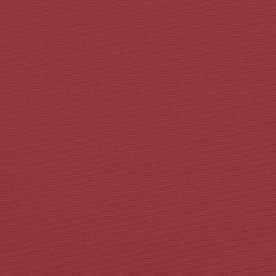 vidaXL Almofadão p/ banco de jardim 100x50x7 cm tecido vermelho tinto