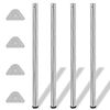 Pernas de mesa ajust&aacute;veis ​​em altura, 4pcs, cromado, 1100 mm