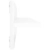 vidaXL Estantes de parede 4pcs 60x11,5x18cm contrapl. branco brilhante