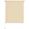 vidaXL Estore de rolo para exterior 400x230 cm creme