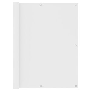 vidaXL Tela de varanda 120x500 cm tecido Oxford branco