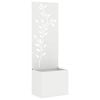 vidaXL Tela de Privacidade para Jardim Floral Branco 50 x 32 x 150 cm