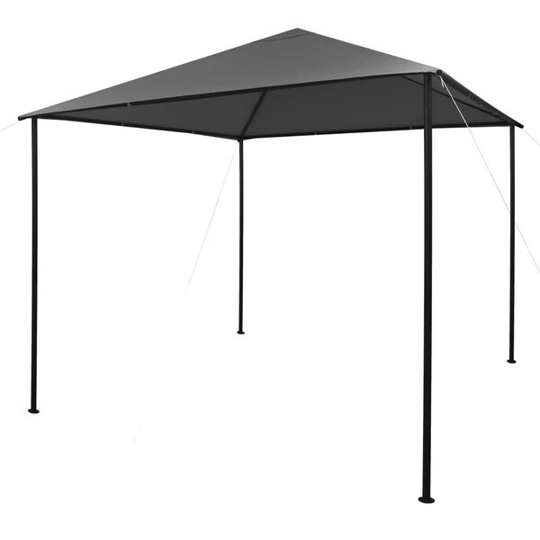 vidaXL Gazebo 3x3 m 180 g/m² tecido e aço antracite