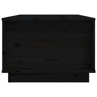 vidaXL Mesa de centro 100x50x35 cm madeira de pinho maciça preto