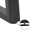 vidaXL Pés para mesa de jantar em V 2 peças antracite 80x(72-73,3) cm aço