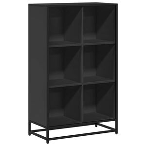 vidaXL Estante 65,5x33x107,5 cm derivados de madeira preto