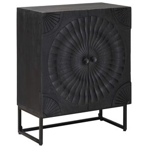 vidaXL Buffet Preto 55 x 30 x 70 cm