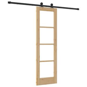 vidaXL Porta Deslizante ORKDAL Natural 61 x 198,5 cm