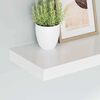 vidaXL Prateleiras de parede suspensas 2 pcs 40x23x3,8cm MDF branco