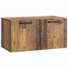 vidaXL Gabinete de TV de Parede Madeira antiga 59,5 x 31 x 30 cm