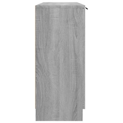 vidaXL Aparador 90,5x30x70 cm madeira processada cor sonoma cinza