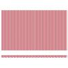 vidaXL Toldo Retrátil Vermelho e branco 500 × 300 cm Tecido, Metal