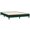 vidaXL Estrutura de cama sem colch&atilde;o 160x210 cm veludo verde-escuro