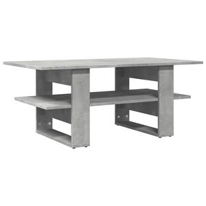 vidaXL Mesa de centro 102x55x42 cm madeira processada cinza cimento
