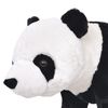 vidaXL Brinquedo de montar panda peluche preto e branco XXL