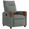 vidaXL Cadeira de Massagem Recliner Cinzento escuro 69 x 86 x 100 cm