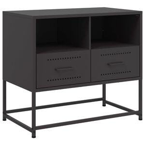 vidaXL M&oacute;vel de TV 68x39x60,5 cm a&ccedil;o preto