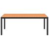 vidaXL 9 pcs conjunto de jantar para jardim alumínio preto