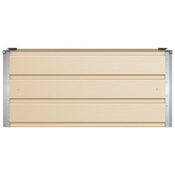 vidaXL Floreira Ivory 100 x 40 x 45 cm A&ccedil;o