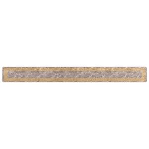 vidaXL Passadeira MARSA Cinzento 50 x 450 cm Poli&eacute;ster e PVC