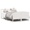 vidaXL Cama sem colch&atilde;o 135x190 cm madeira de pinho maci&ccedil;a branco