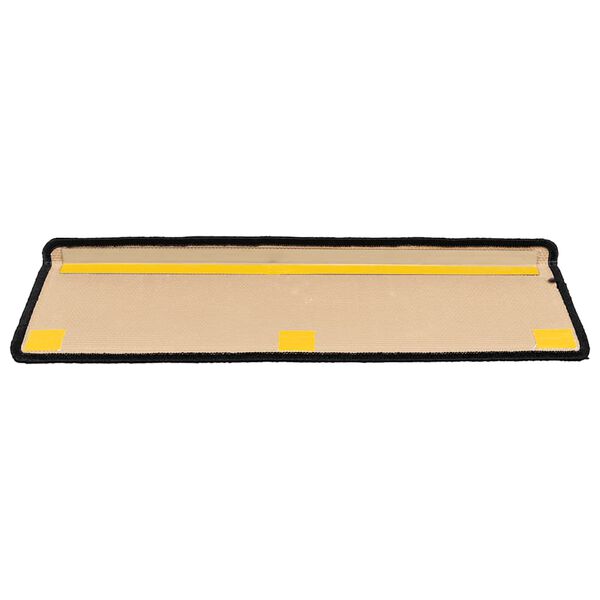 vidaXL Tapetes de escadas adesivos 10 pcs 65x21x4 cm preto e cinzento